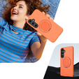 Pouzdro s podstavcem MagSafe pro Samsung Galaxy A57 5G, oranžové