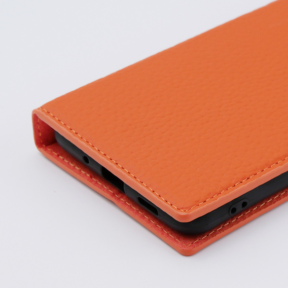 Kožené pouzdro pro Samsung Galaxy S20 Ultra, ERBORD Grain Leather, oranžové