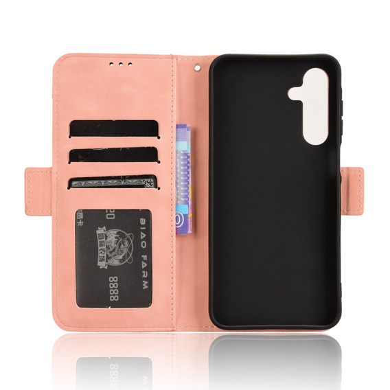 Klopové pouzdro pro Samsung Galaxy A16, Card Slot, růžové