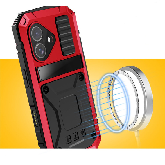 Pouzdro R-JUST s podstavcem a integrovaným sklem pro iPhone 17