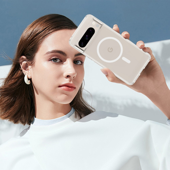 Pouzdro pro Google Pixel 8 Pro, Fusion Hybrid Case, pro MagSafe, průhledné