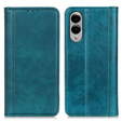 Flipové pouzdro pro Samsung Galaxy S25 Edge, Split Leather, zelené