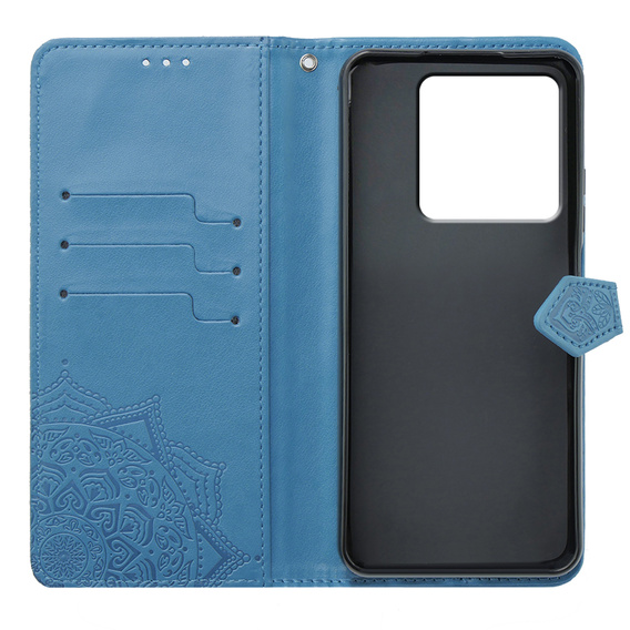 Klopové pouzdro pro Xiaomi Poco X6 5G, Mandala, modré