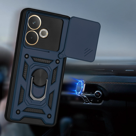 Pouzdro pro Oppo A5 Pro 5G, CamShield Slide, modré