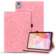 Pouzdro s klopou pro Lenovo Tab M11, flower, růžové