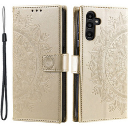 Klopové pouzdro pro Samsung Galaxy S23 FE, Mandala, zlaté