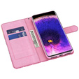 Klopové pouzdro pro Oppo A17, Wallet Light Spots Decor Butterfly, modré