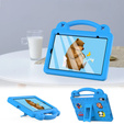 Dětské pouzdro pro iPad mini 8.3" 2021 (6 gen.) / iPad mini 8.3" 2024 (7 gen.), Cute Patterns, se stojánkem, modré
