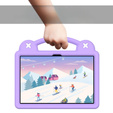 Dětské pouzdro pro Lenovo Tab M10 10.1 Gen 3 TB-328FU/TB-328XU, Cute Patterns, se stojánkem, fialové