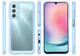 Pouzdro pro Samsung Galaxy A25 5G, Fusion Hybrid, transparentní / modré + 9H sklo 