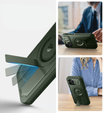 Pancéřové pouzdro pro iPhone 12 / iPhone 12 Pro, Dexnor CamProtect MagSafe, zelené (dva rámečky)