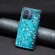 Klopové pouzdro pro Xiaomi Redmi 12C, Wallet, sakura, modré