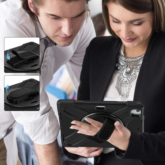 Obrněné pouzdro pro Apple iPad Pro 13" 7 gen. 2024 (A2925, ochranné 360 se slotem na stylus, černé