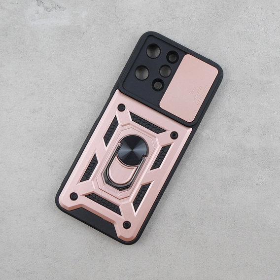 Pouzdro pro Xiaomi Redmi 12, CamShield Slide, růžové rose gold