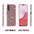 Pouzdro pro Samsung Galaxy A14 4G/5G, Glittery Powder, růžové