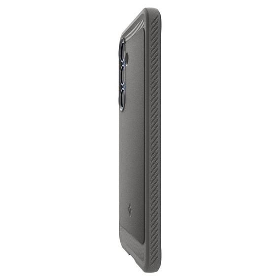 Pouzdro Spigen pro Samsung Galaxy S25, Rugged Armor MagSafe, šedé + tvrzené sklo 9H