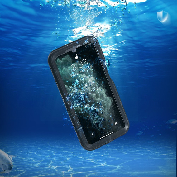 Vodotěsné pouzdro IP68 pro Samsung Galaxy A15 5G, Redpepper, černé