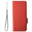 Klopové pouzdro pro Motorola Moto G72, Wallet Thin Magnet, červené