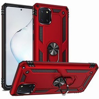 Pancéřové pouzdro pro Samsung Galaxy Note 10 Lite, Nox Case Ring, červené