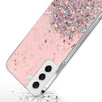 Pouzdro pro Samsung Galaxy S22 5G, Glittery, růžové