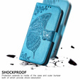 Klopové pouzdro pro Motorola Moto G32, Butterfly, modré