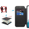 Klopové pouzdro pro Samsung Galaxy S22 5G, RFID Wallet MagSafe CamShield, černé