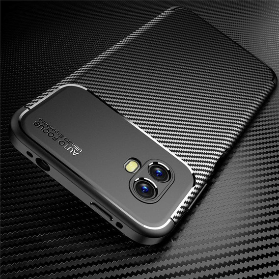 Pouzdro pro Samsung Galaxy Xcover 6 Pro, Carbon Gel, černé