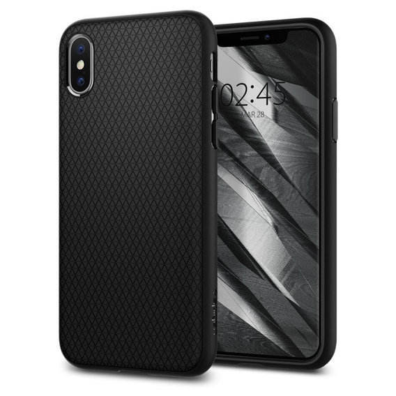 Pouzdro Spigen Liquid Air matte black pro Apple iPhone X / Xs