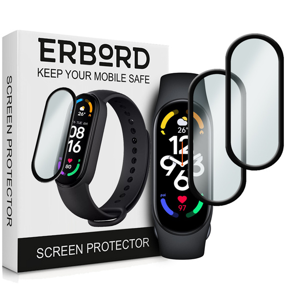 2x hybridní sklo ERBORD pro Xiaomi Mi Band 6