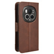 Klopové pouzdro pro Honor Magic 6 Pro 5G, Card Slot, hnědé