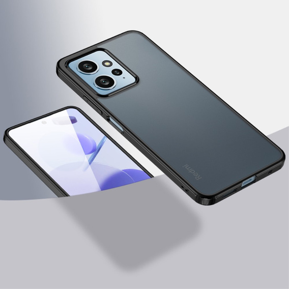 Pouzdro pro Xiaomi Redmi Note 12 4G, Fusion Hybrid, transparentní / černé