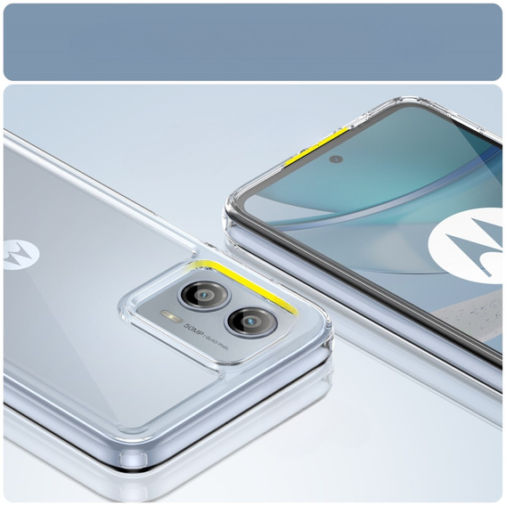 Pouzdro pro Motorola Moto G53 5G, Fusion Hybrid, průhledné