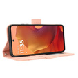 Klopové pouzdro pro Motorola Moto G15 / Motorola Moto G15 Power, Card Slot, růžové