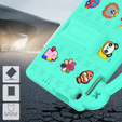Dětské pouzdro pro Lenovo Tab M10 10.1 Gen 3 TB-328FU/TB-328XU, Cute Patterns, se stojánkem, zelené