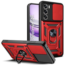 Pouzdro pro Realme 14X / Realme C75, CamShield Slide, červené