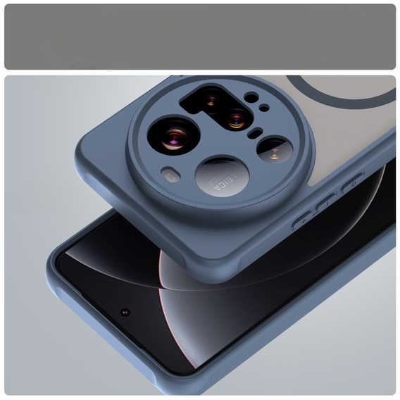 Pouzdro pro Xiaomi 15 Ultra, pro MagSafe, ERBORD Matt Case, modré