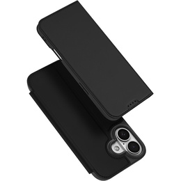 Pouzdro Dux Ducis pro iPhone 17, Skin Pro, s klopou, s přihrádkou na kartu, černé