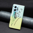 Klopové pouzdro pro Xiaomi Redmi Note 12 4G, Wallet, feather, modré
