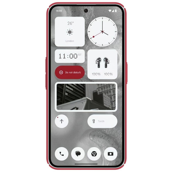 Pouzdro NILLKIN pro Nothing Phone (2), Super Frosted Shield Case, červené