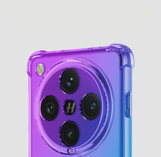 Pouzdro pro Oppo Find X8 Pro, Gradient Dropproof, Fialová / modrá