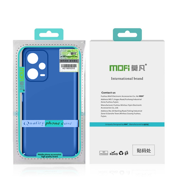 Pouzdro MOFI Slim pro Xiaomi Redmi Note 12 Pro+ 5G, modré