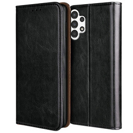 Flipové pouzdro Split Leather Wallet pro Samsung Galaxy A13 4G, Split Leather Wallet, modré