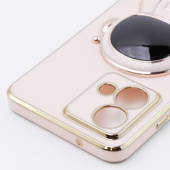 Pouzdro pro Motorola Moto G84 5G, Astronaut, růžové rose gold