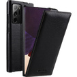MELKCO flipové pouzdro pro Samsung Galaxy Note 20 Ultra, kožené, flipové, černé