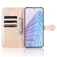 Flipové pouzdro pro Xiaomi Redmi Note 14 4G, Wallet Rhombus, růžové