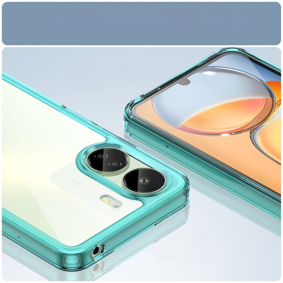 Pouzdro pro Xiaomi Redmi 13C / Poco C65, Fusion Hybrid, transparentní / modré