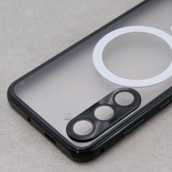 Magnetické pouzdro Dual Glass MagSafe pro Samsung Galaxy S23+ Plus, černé