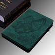 Pouzdro pro Lenovo Tab M9, Wallet Pen Slot, butterflies, hnědé