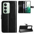 Klopové pouzdro pro Xiaomi Redmi 15 5G / 4G, texturované Crazy Horse, černé