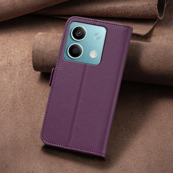 Klopové pouzdro pro Xiaomi Redmi Note 13 5G, BINFEN Wallet, tmavě fialové
